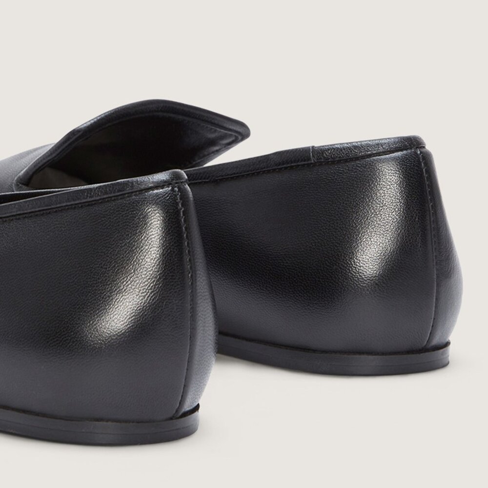 Everlane Leather Driving Loafers in Black, Size 6